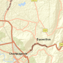 Champagnole Street Map
