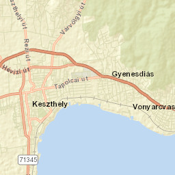 Gyenesdiás Street Map