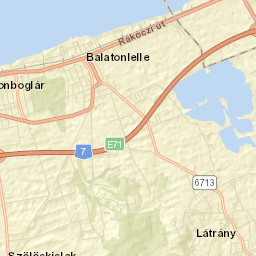 Balatonlelle Street Map