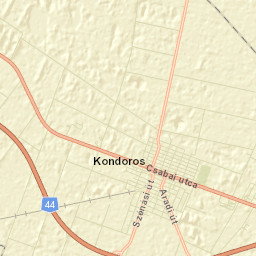 Kondoros Street Map