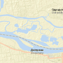 Dnipryany Street Map