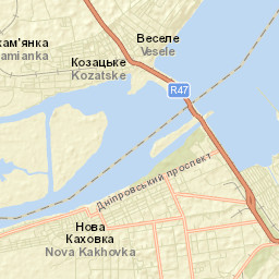 Nova Kakhovka Street Map