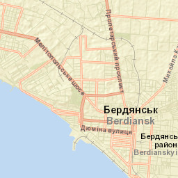 Berdyansk Street Map