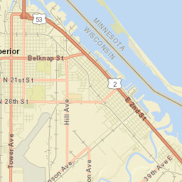 Superior Street Map