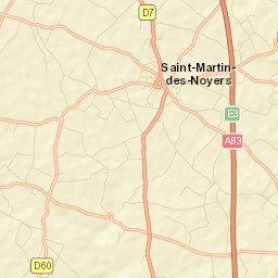 Saint-Martin-des-Noyers Street Map