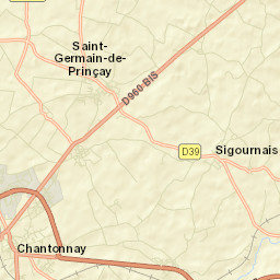 Chantonnay Street Map
