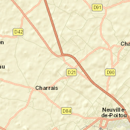 Neuville-de-Poitou Street Map
