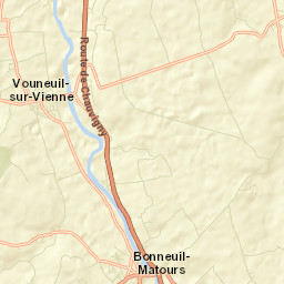 Vouneuil-sur-Vienne Street Map