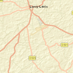 Lurcy-Lévis Street Map