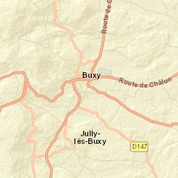 Buxy Street Map