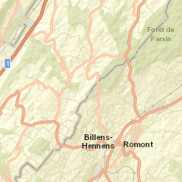 Romont Street Map