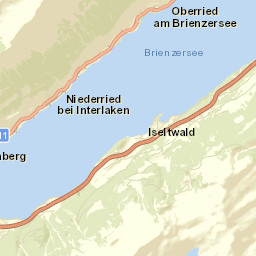 Interlaken-Oberhasli District Street Map