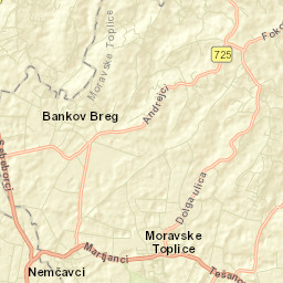 Moravske Toplice Street Map