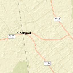Csengőd Street Map