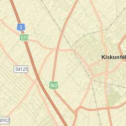 Kiskunfélegyháza Street Map