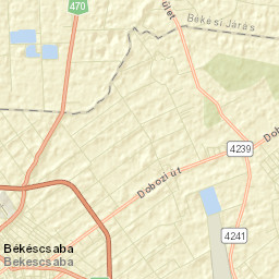 Békéscsaba Street Map