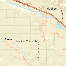 Tieton Street Map