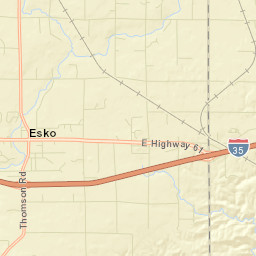 Esko Street Map
