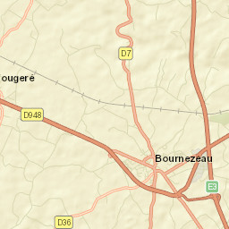 Bournezeau Street Map