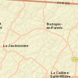Bazoges-en-Pareds Street Map
