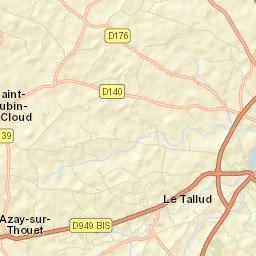 Le Tallud Street Map