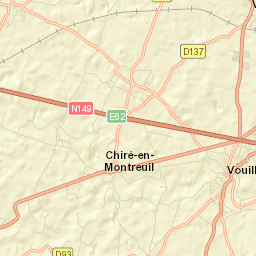 Vouillé Street Map