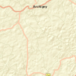 Archigny Street Map