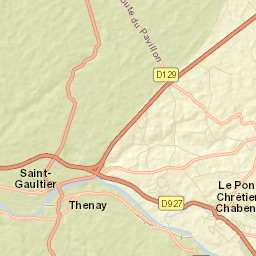 Saint-Gaultier Street Map