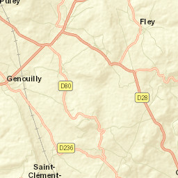 Département de Saône-et-Loire Street Map