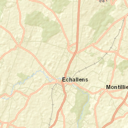 Echallens Street Map
