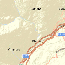 Chiusa Street Map