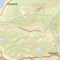 Ossiach Street Map