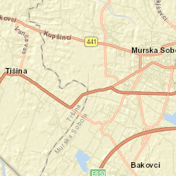 Tišina Street Map