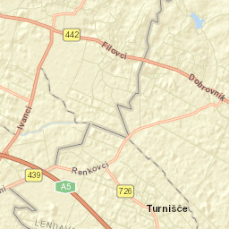 Turnišče Street Map