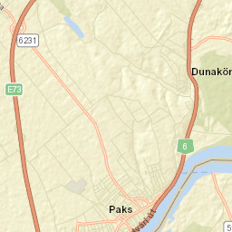 Paks Street Map