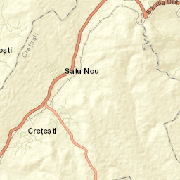 Comuna Creţeşti Street Map