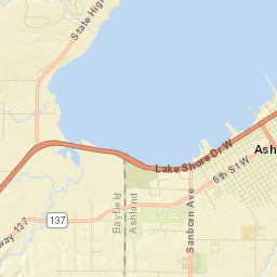 Ashland Street Map