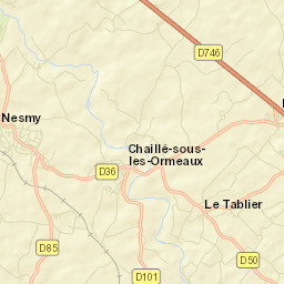 Nesmy Street Map