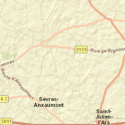 Buxerolles Street Map