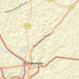 Chauvigny Street Map