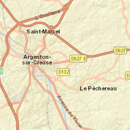 Argenton-sur-Creuse Street Map