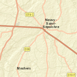 Neuvy-Saint-Sépulchre Street Map