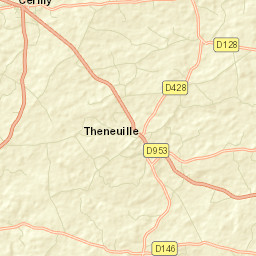 Cérilly Street Map