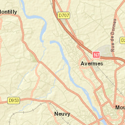 Neuvy Street Map