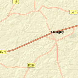 Lusigny Street Map