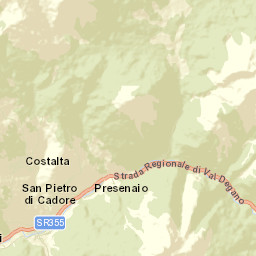 San Pietro di Cadore Street Map