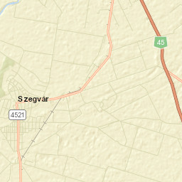 Szegvár Street Map