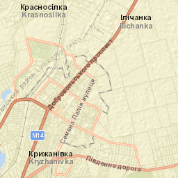 Kryzhanivka Street Map