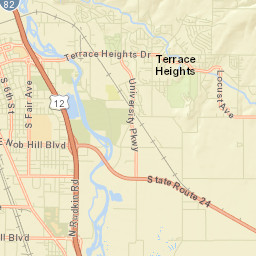 Terrace Heights Street Map