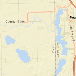 Pequot Lakes Street Map